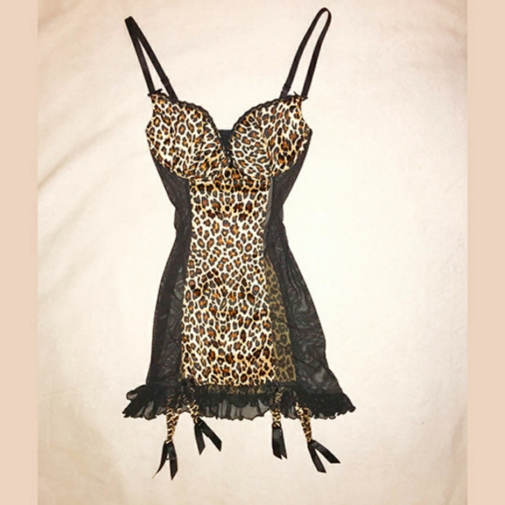 Frederick's of Hollywood Leopard Teddy